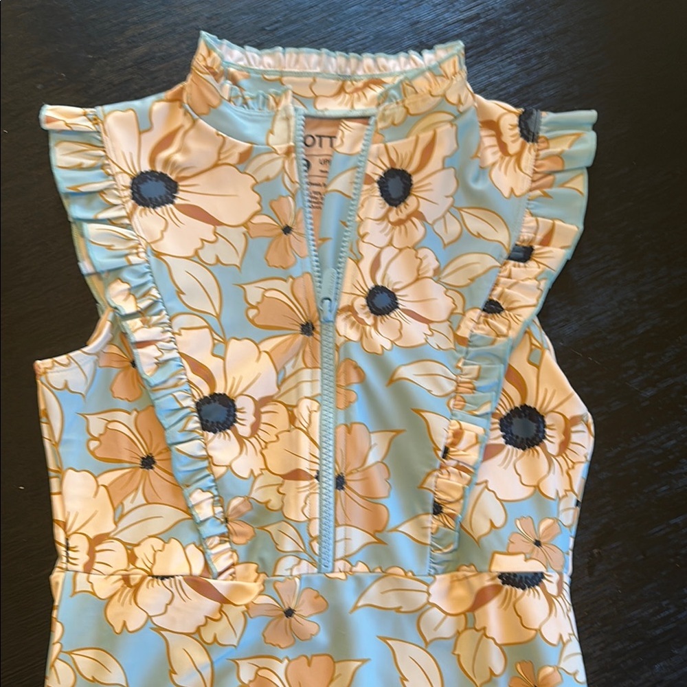 Floral Ruffle Swimsuit - Picture 3 of 4